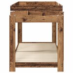 vidaXL Lit Superposé pour Enfants Bois ancien 90 x 200 cm