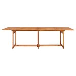 vidaXL Table à dîner de jardin 280x90x75 cm Bois d'acacia massif