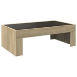 vidaXL Table basse avec LED infini chêne sonoma 90x50x30 cm