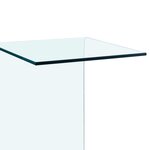 vidaXL Table d'appoint 40x40x60 cm Verre trempé