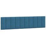 vidaXL Cadre de lit avec lumières LED bleu 200x200 cm velours