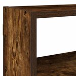 vidaXL Étagère cube murale 7 compartiments chêne fumé bois ingénierie