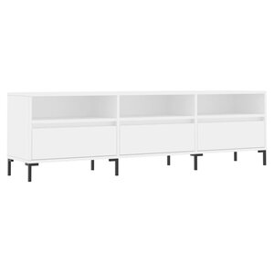 vidaXL Meuble TV blanc 150x30x44 5 cm bois d'ingénierie