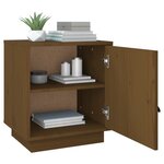 vidaXL Table de chevet Marron miel 40x34x45 cm Bois de pin massif