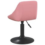 Vidaxl tabouret de bar rose velours