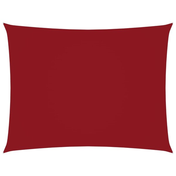 Vidaxl voile de parasol tissu oxford rectangulaire 2x3 5 m rouge
