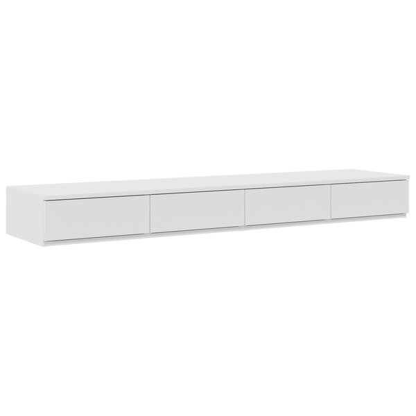 vidaXL Tiroirs de lit Blanc 160x36 5x16 5 cm en bois aggloméré
