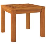 vidaXL Tabourets de jardin et coussins lot de 2 Acacia solide