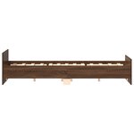 vidaXL Cadre de lit sans matelas chêne marron 160x200 cm