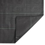 vidaXL Membrane anti-mauvaises herbes noir 1 5x10 m PP