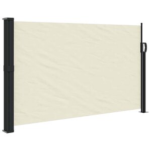 vidaXL Auvent latéral rétractable crème 117x300 cm