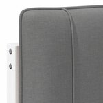 vidaXL Tête de lit capitonnée Blanc et gris clair 160 cm Pin massif