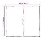 vidaXL Couverture pour plantes Transparent 4 x 8 m PE