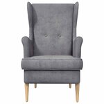 vidaXL Fauteuil Gris clair ARES