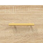 vidaXL Banc à chaussures chêne sonoma 102x35x55 cm bois d'ingénierie