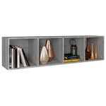 vidaXL Bibliothèque/Meuble TV Sonoma gris 36x30x143 cm
