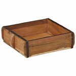 vidaXL Plateau 2 Pièces Marron 29 x 31 x 10 cm Bois Recyclé Solide