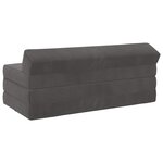 vidaXL Canapé-lit pliable Gris foncé 120 x 60 x 49 cm Tissu