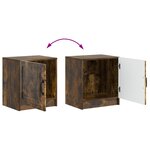vidaXL Cabinet de chevet Chêne fumé 43 x 34 5 x 47 cm
