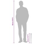 vidaXL Colonne à eau de jardin 40 cm acier inoxydable rond