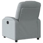vidaXL Fauteuil inclinable électrique Gris clair Tissu