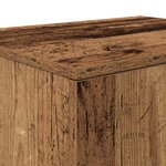 Armoire de stockage vidaXL en bois ancien 127x41x40 cm en bois reconstitué