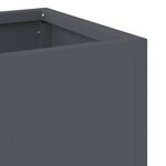 vidaXL Bac de jardin surélevé Anthracite 100 x 26 x 82 cm Acier