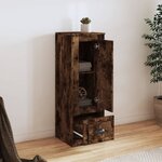 vidaXL Buffet haut chêne fumé 36x35 5x103 5 cm bois d'ingénierie