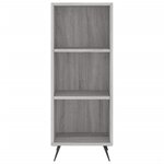 vidaXL Armoire à étagères sonoma gris 34 5x32 5x90cm bois d'ingénierie