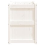 vidaXL Jardinière blanc 90x50x70 cm bois de pin massif