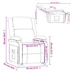 vidaXL Fauteuil de massage Marron Similicuir