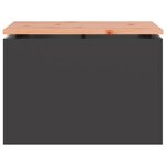 vidaXL Banc de jardin Noir 60 x 40 x 43 cm