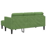 vidaXL Ensemble de Canapés 2 Pièces Vert clair 173 x 131 x 67 cm Velours