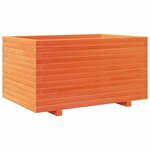 vidaXL Jardinière cire marron 90x60x49 5 cm bois de pin massif