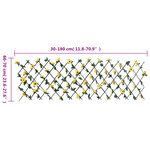 vidaXL Treillis de lierre artificiel extensible jaune 180x60 cm