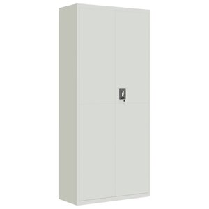 vidaXL Classeur gris clair 90x40x200 cm acier