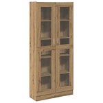 vidaXL Buffet haut chêne artisanal 82 5x30 5x185 cm bois d'ingénierie