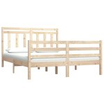 vidaXL Cadre de lit sans matelas 120x190 cm bois massif
