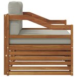 vidaXL Canapé d’extérieur Naturel et gris clair