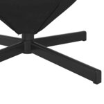 vidaXL Fauteuil œuf Noir Velours