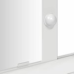 vidaXL Table de Toilette Blanc 79 x 41 x 140 cm Bois d'ingénierie