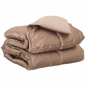 vidaXL Duvet complet toute l'année Doré 220 x 140 cm