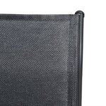 vidaXL Mobilier de salle à manger d'extérieur 7 Pièces Acier Noir