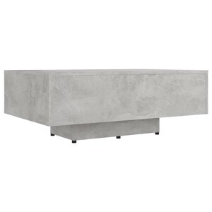 vidaXL Table basse Gris béton 85x55x31 cm Bois d'ingénierie