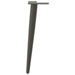 vidaXL Pieds de table basse coniques 4 pièces Anthracite 30-31 cm Acier