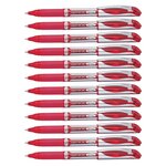 Stylo Roller Encre Gel Liquid EnerGel BL57 Pointe 0 7mm Rouge x 12 PENTEL