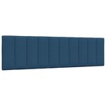vidaXL Cadre de lit sans matelas bleu 180x200 cm tissu