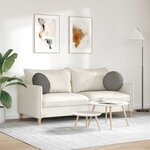 vidaXL Coussins de siège 2 Pièces Gris clair Ø 40 cm