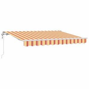 vidaXL Auvent Rétractable Jaune 300 x 200 cm tissu