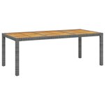 vidaXL Salon de jardin 7 Pièces avec coussins Résine tressée Gris